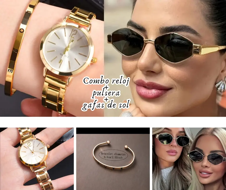 Combos De Reloj Gafas De Sol Pulsera