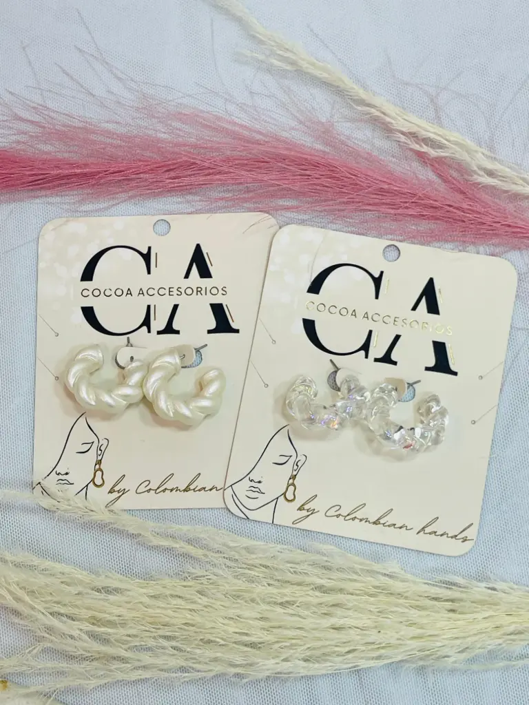 Aretes Candonga Plastimetal Acrilico