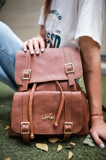 Morral Dama Cuero Vlz Sahara