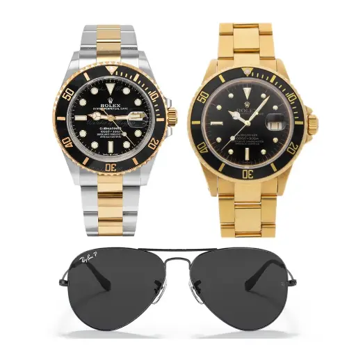 2 Rolex Doradonegrobicolor1gafas Rayb