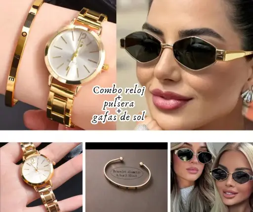 Combos De Reloj Gafas De Sol Pulsera