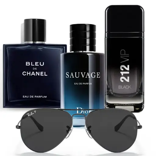 Combo Sauvage bleu vip black gafas Rayban