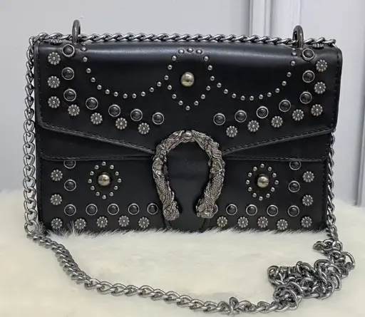 Bolso Incanta Shoes Bolso Negro Apliques