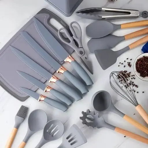 Set Juego 19 Pcs Utensilios Cocina Hogar